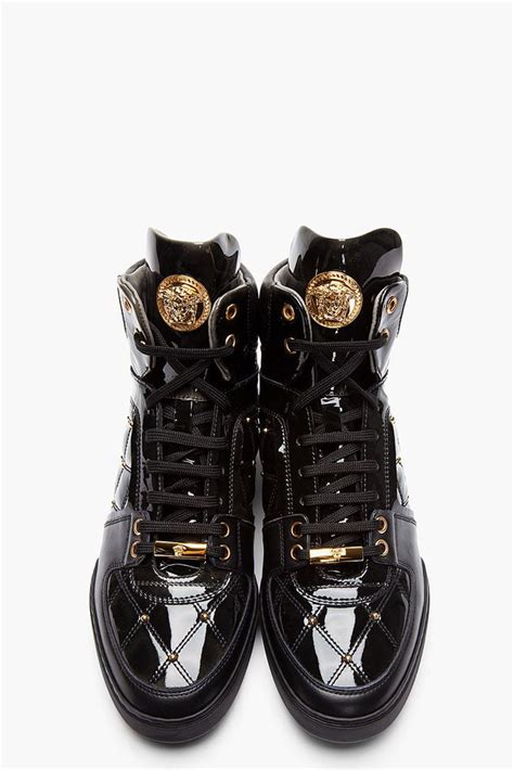 scarpe versace ghali|versace high top sneakers.